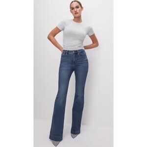 Good American Jeans Good Legs Flare  Womens Sz 6 NEW $148 GLF160TNA